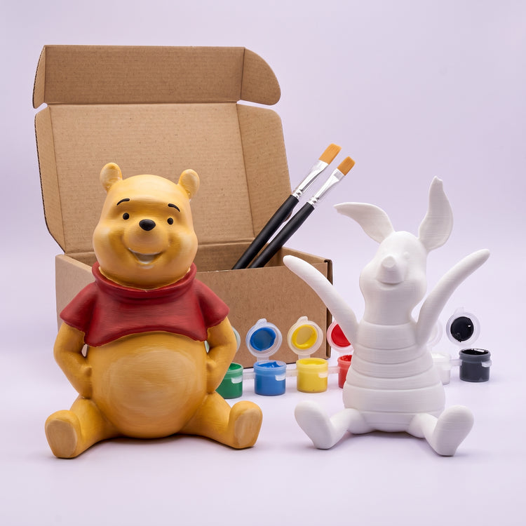 Winnie The Pooh & Piglet Couple Boyama Seti
