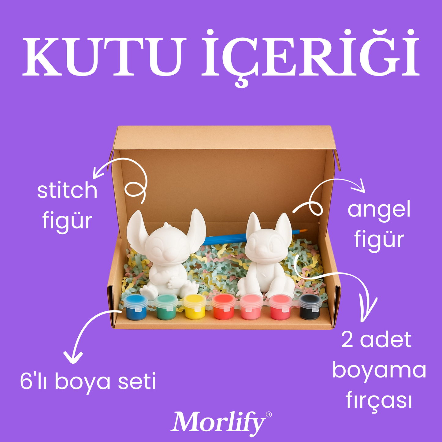 Stitch & Angel Couple Boyama Seti